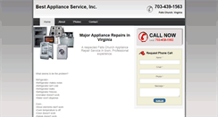 Desktop Screenshot of fallschurchappliancerepair.com